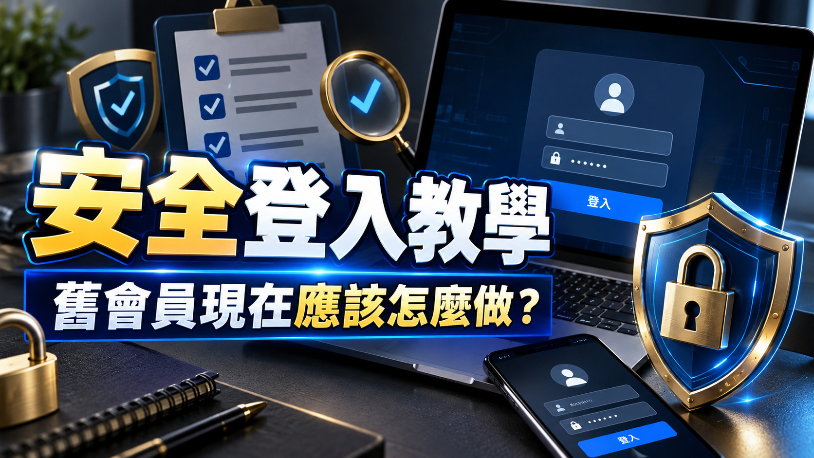 安全登入教學：舊會員現在應該怎麼做？